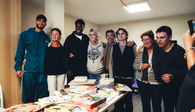 La Fondation du Sporting en visite au Centre André Focan