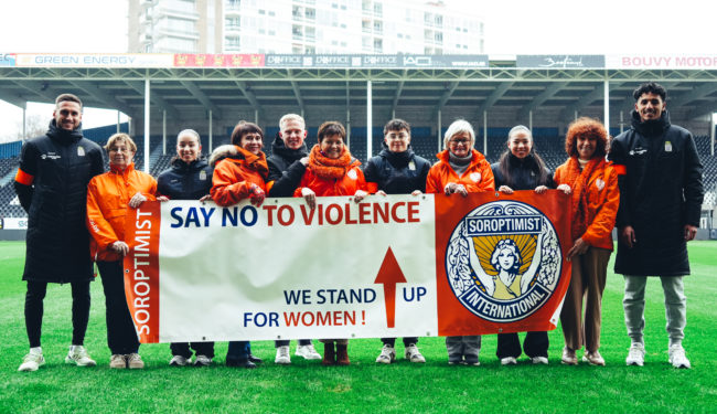 Le Sporting de Charleroi s’engage contre les violences faites aux femmes