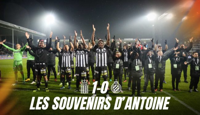 Les Souvenirs d’Antoine : Sporting de Charleroi – Club de Bruges du 14.10.2016